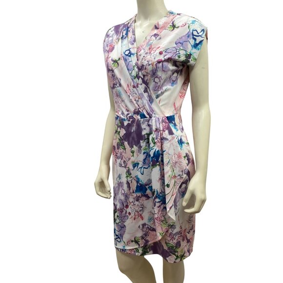 Peter Nygard Womens Floral Print Wrap‎ Dress S - Picture 2 of 6